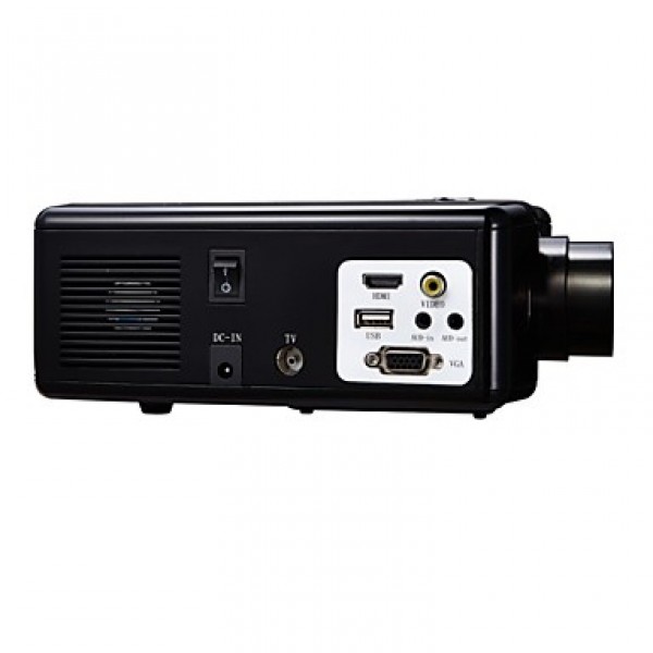 DS86 Portable Mini Mobile LED Projector 150 - Lumens 640 x 480 Resolution with AV / SV / YPRPB / VGA / HDMI / USB  