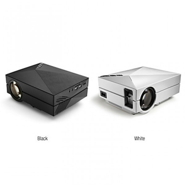 1080P Mini LCD Projector Portable Support AV/SD/USB/HDMI/VGA - G60 Home Cinema Theater Interface Video Games Movie  