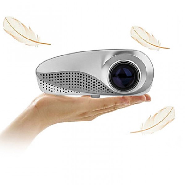 Hottest-sale Mini Portable 1080P FHD 60 Lumens LED Projector With USB SD HDMI Jacket for Entertainment /Business  