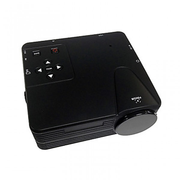 Mini HD Home LED Projector 640x480 with VGA USB SD HDMI Input  