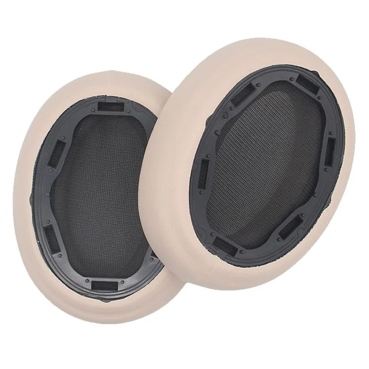 JZF-369 Headset Ear Cushions for Sony WH-H910N Replacement Ear Pads Cover 1Pair Protein Leather Headphones Ear Cups - Beige