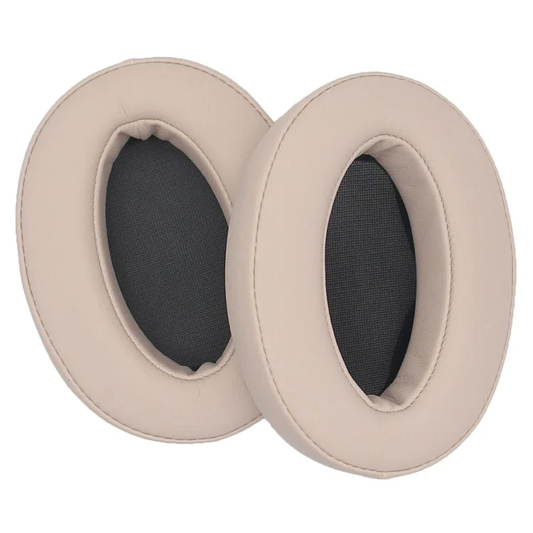 JZF-369 Headset Ear Cushions for Sony WH-H910N Replacement Ear Pads Cover 1Pair Protein Leather Headphones Ear Cups - Beige