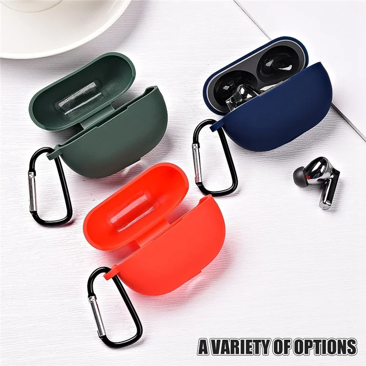 Silicone Case for Huawei FreeBuds Pro 2 All-inclusive Protection Earphone Case Bluetooth Headset Cover with Anti-Lost Buckle