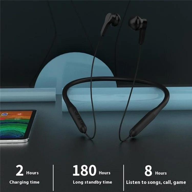 ML733 Sport Running Fitness Neckband Bluetooth Headset Magnetic Wireless Music Calling Earphone